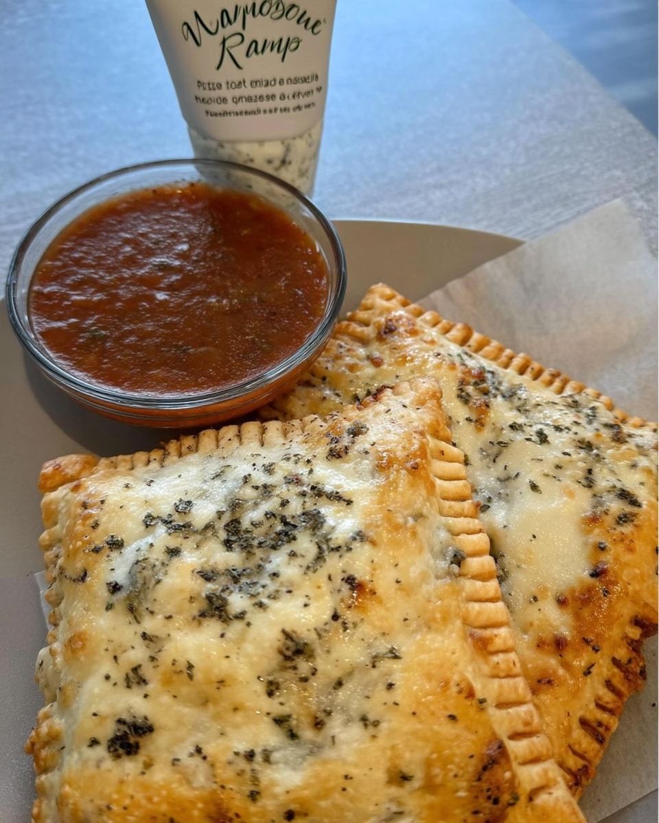 pepperoni pizza pockets 10 Baked pizza pockets cooling on wire rack — school lunch ideas