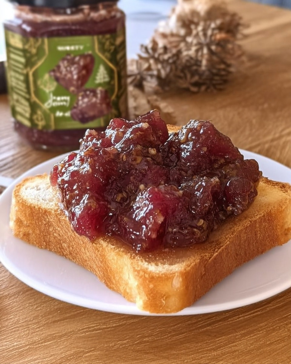 Festive homemade Christmas jam recipe with cranberries and warm spices, perfect for gifting or adding sweetness to your holiday table. Easy canning instructions included!