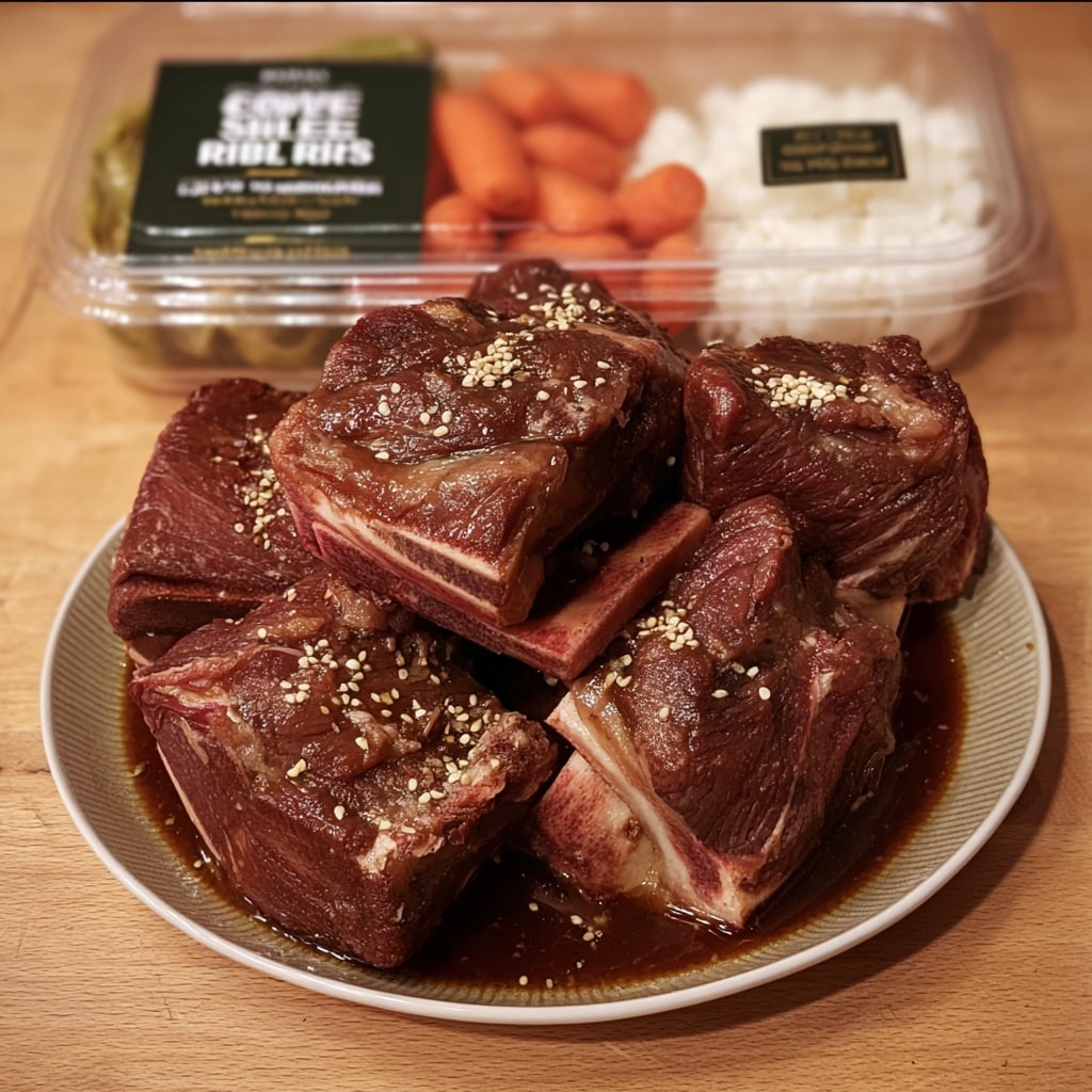 tender beef short ribs 9 Plated crockpot fall meals with mashed potatoes and herbs