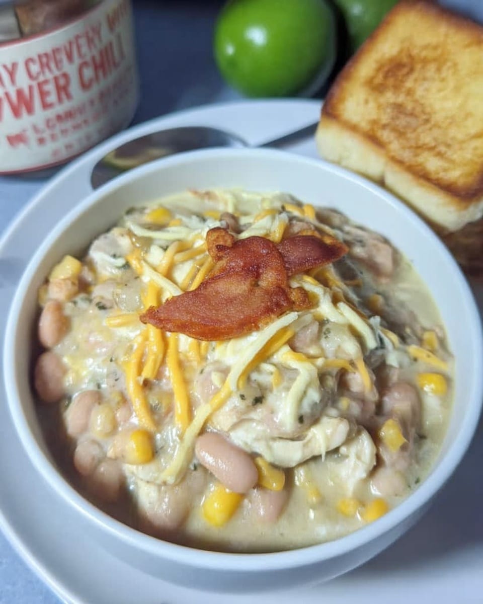 Crockpot Fall Recipes chicken chili with toppings