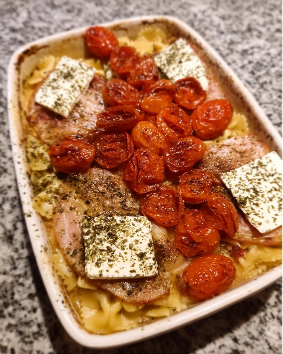 Student meal prep with feta pasta and fresh basil