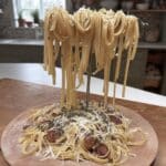 Fall Cooking Aesthetic 7 Fall-themed Kid-Friendly Pasta Carbonara recipe! Perfect for Halloween sleepovers and satisfying food cravings. A cute and pretty cafe food dish that's easy to make. #fallcooking #fallcookingrecipes #fallcookingaesthetic