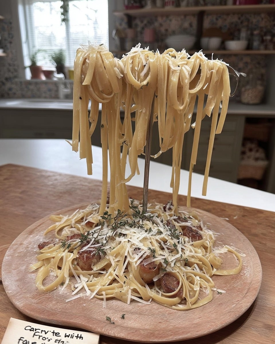 Fall-themed Kid-Friendly Pasta Carbonara recipe! Perfect for Halloween sleepovers and satisfying food cravings. A cute and pretty cafe food dish that's easy to make. #fallcooking #fallcookingrecipes #fallcookingaesthetic