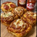 Pepperoni Pizza Rolls 7 Indulge in the flavors of fall with this pumpkin cream cheese bread and muffins recipe! This easy baking recipe combines pumpkin puree, spices, and chocolate chips with a creamy cream cheese filling. Perfect for a delicious homemade treat or breakfast!