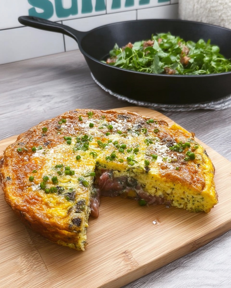 Quick & healthy frittata recipe perfect for breakfast, brunch, or dinner! This easy-to-make dish features bacon, vegetables, and cheese, offering a delicious gluten-free and protein-packed meal. Get the step-by-step instructions and video to create your own vegetable or bacon frittata!