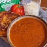 Homemade Tomato Soup 7 Roasted tomato soup recipe. A vegetarian, low carb, and healthy meal idea perfect for lunch or dinner. This easy recipe features fresh tomatoes, garlic, and basil, slow-roasted to enhance their sweet flavors. Ready in 1 hour 15 minutes.