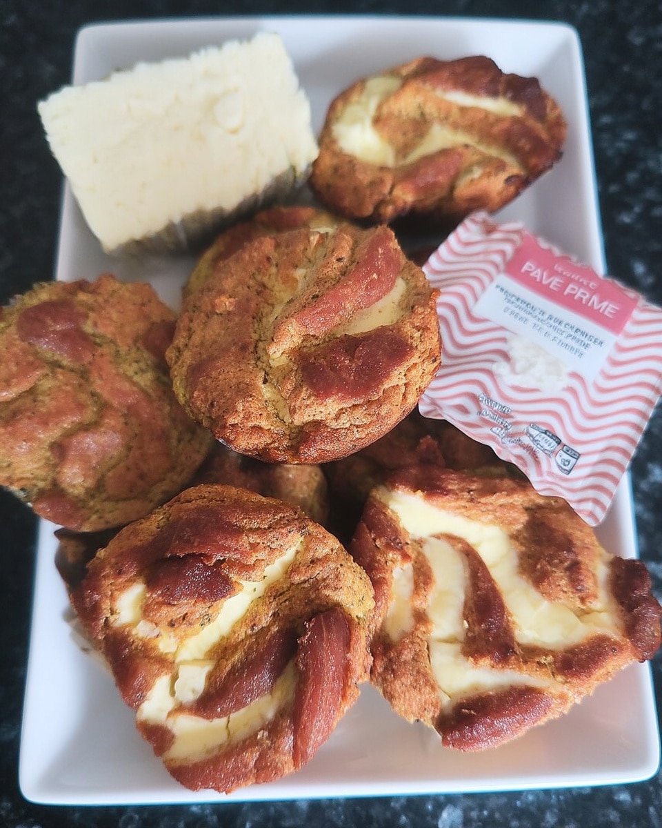 mini keto pumpkin cheesecake muffins topped with spice