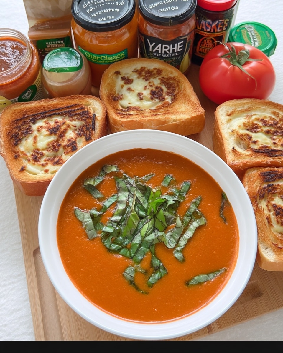 ladle of tomato basil soup over Dutch oven – fall food ideas