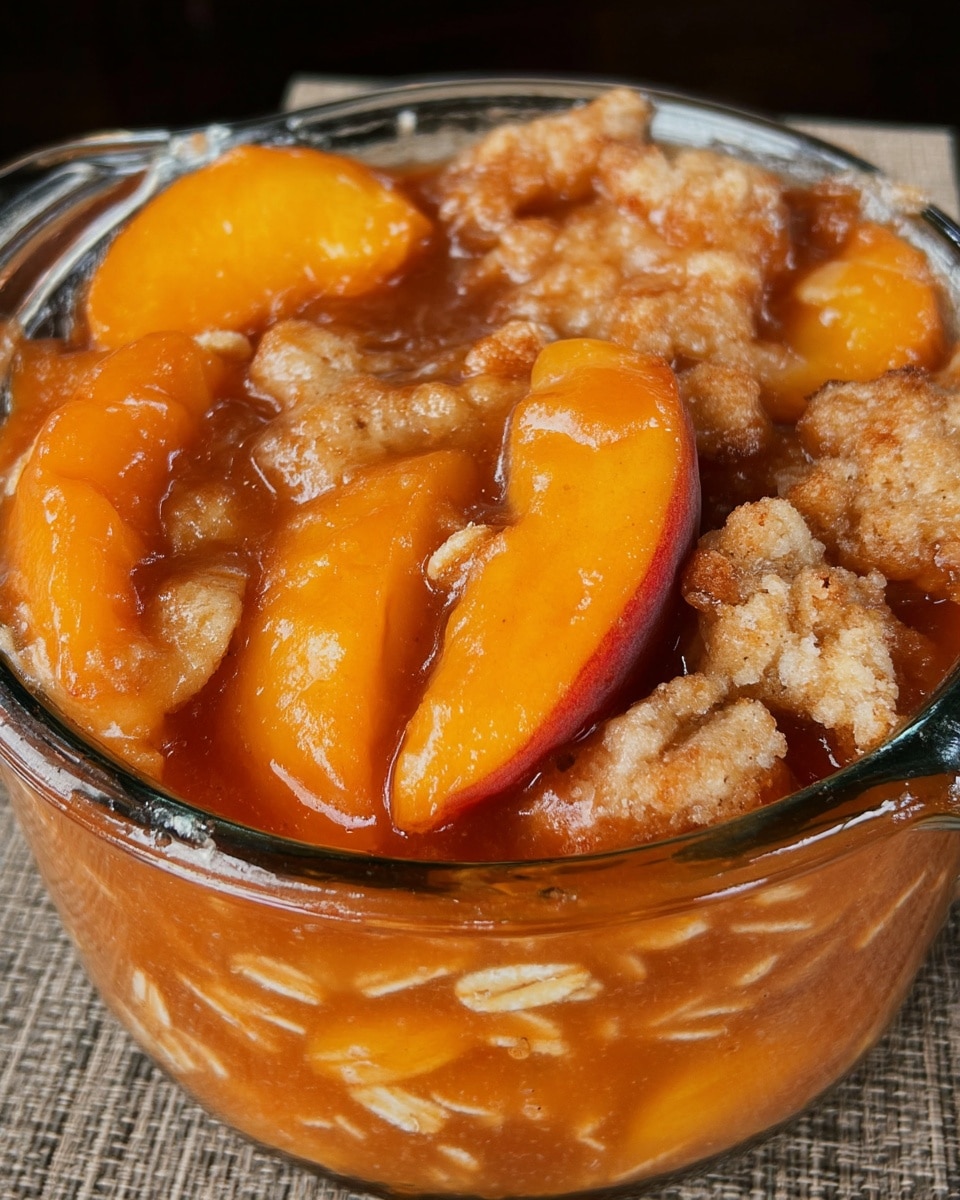 Peach Desserts with Fresh Peaches 10 Mini peach desserts with fresh peaches in individual ramekins