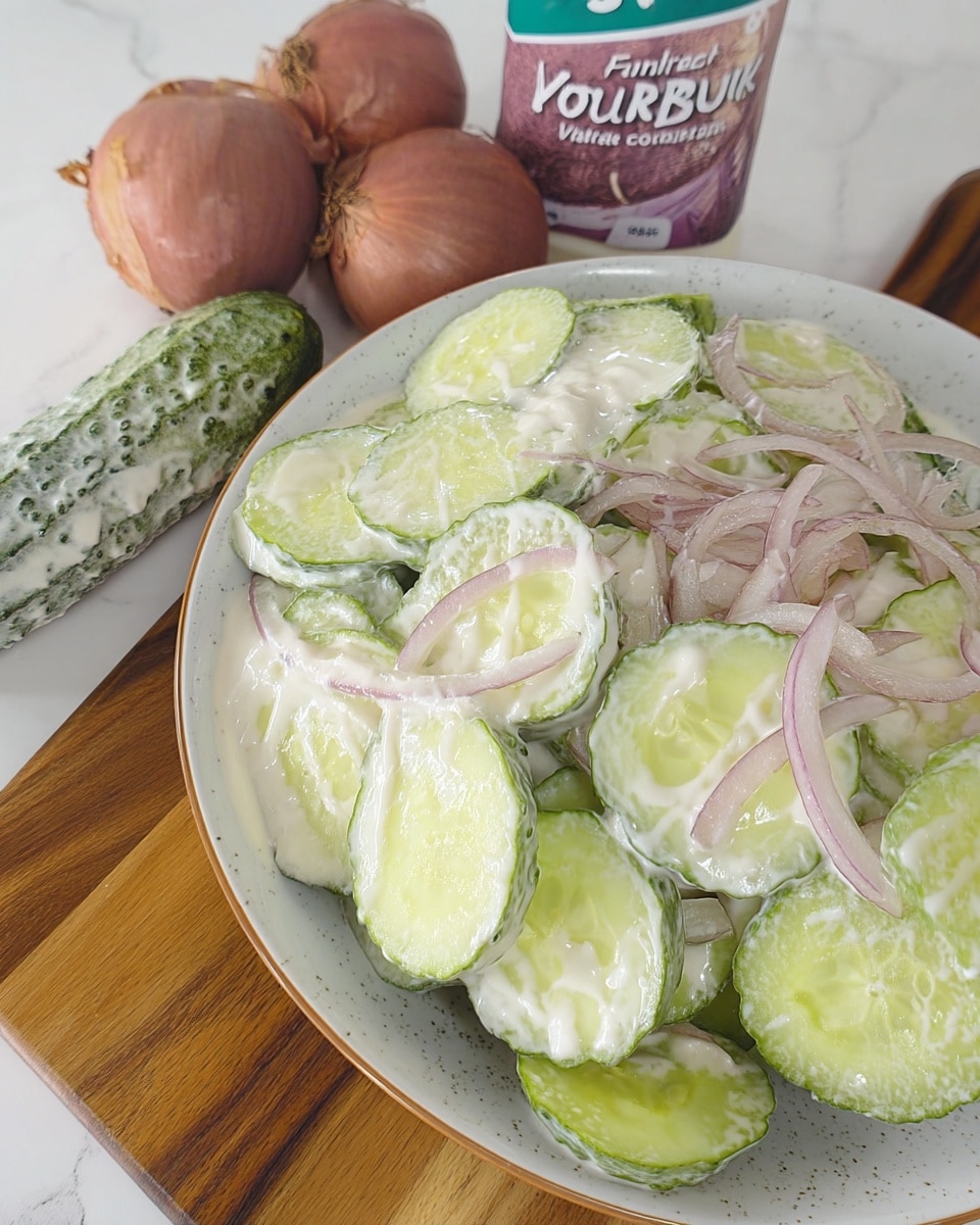Cucumber Salad with Creamy Dill 9 picnic spread featuring cucumber salad and sandwiches