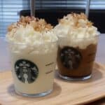Pumpkin Spice Latte Starbucks Copycat 7 Cozy up with a homemade Pumpkin Spice Latte! Skip the Starbucks line and make this easy copycat recipe with pumpkin puree, warm spices, and your favorite milk. Top with whipped cream and cinnamon for the perfect fall treat. #pumpkinspice #PSL #starbucks #copycatrecipe #fallrecipes
