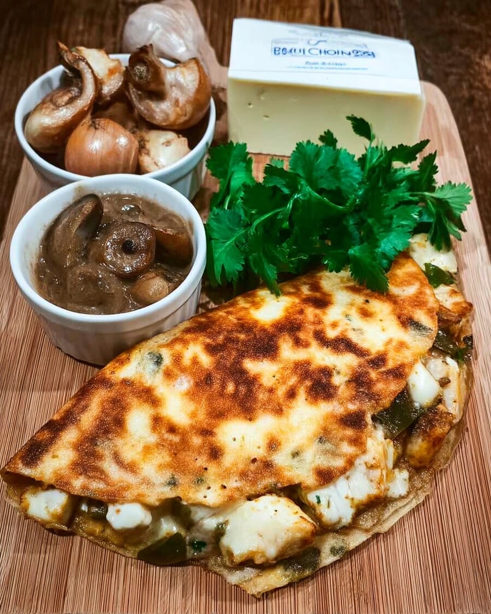 Mouthwatering poblano pepper quesadilla recipe! This easy Mexican-inspired main course or snack features melted Monterey Jack cheese, roasted peppers, and a crispy tortilla. Ready in just 20 minutes! Vegetarian option. #quesadilla #mexicanfood #vegetarianrecipe #easyrecipe